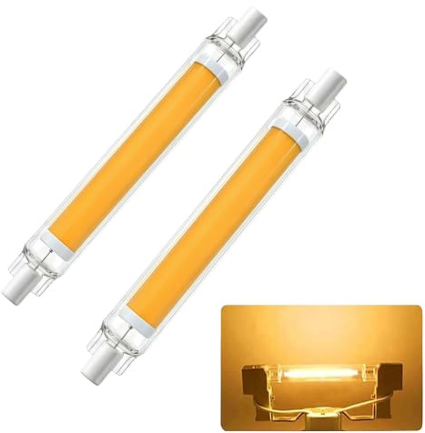 MJGFD R7S LED 78mm Dimmbar 8W Ersatz für 80W Halogen, Warmweiß 3000K 800 Lumen, flimmerfreies 360° Licht für Beleuchtung, für Zuhause Stehlampe & Außenbeleuchtung,2er Pack