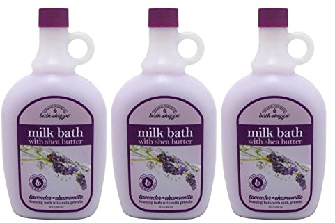 Village Nat. Bath Milk Bath Ultra-Moist Lavendr/Chamo 28 Ounce (828ml) (3 Pack)