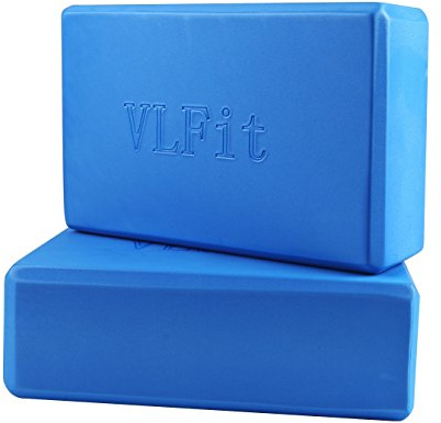 VLFit-uppsättning med 2 yogablock/yogablock - Välj färg och storlek (BLÅ)