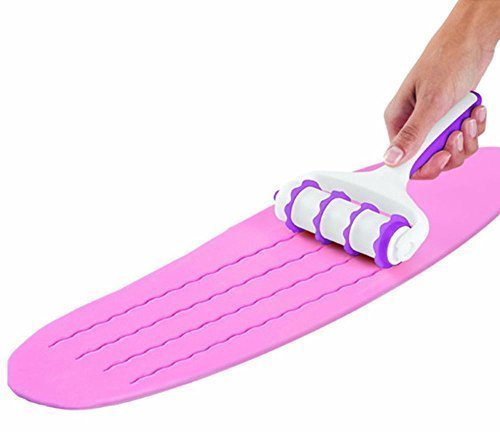 ANLIN Fondant Strip Ribbon Cutter Sugarcraft Cake Decorate Rolling Pin Embosser Roller