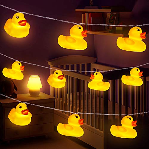 AceList 20 LED Children's Room LED String Lights for Holiday Wall Window Tree Decorative Party Yard Garden Kids Bedroom Living Dorm Uses Squeeze Sound Squeaky - Duck
