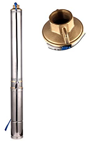 SHYLIYU pompe pour puits profonds 220 V, 550 W, 1 800 l/h, profondeur jusqu'à 32 m, avec 10 m