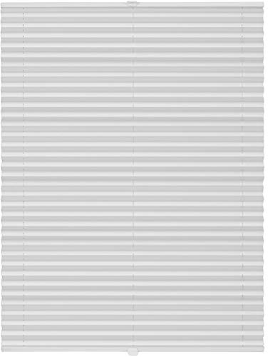 ondeco Plissee Klemmfix auf Maß für alle Fenster innen, ohne Bohren, Montage Klemmträger Sonnenschutz Sichtschutz Rollo Blickdicht Weiß B: 71-80 cm, H: 40-100 cm