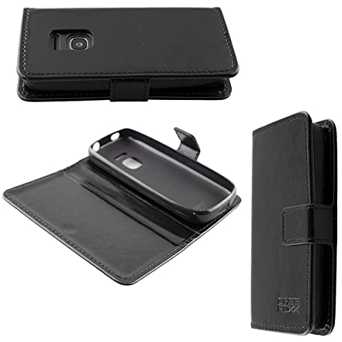 caseroxx Bookstyle Handytasche für Nokia 225 4G (2020) in schwarz – Klapphülle mit Kreditkartenfächern, Magnetverschluss, Standfunktion & Rundumschutz für Display und Gehäuse