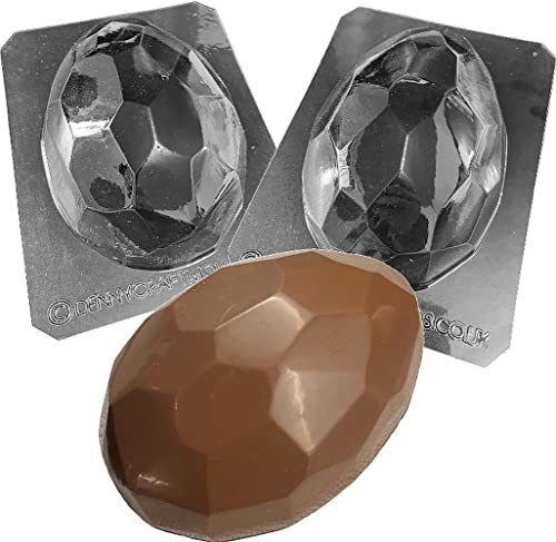 Faceted Set of 2 Extra Large Easter Egg Moulds