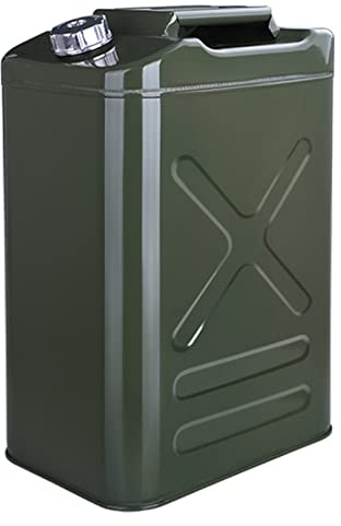 Benzin-Kanister, Benzinfässer aus Metall mit Universalauslauf, Behälter zur Lagerung von Kraftstoff/Benzin/Diesel – 20 l, 25 l, 30 l, 35 l, 40 l