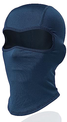 FRSOHEWIN Sturmhaube Balaclava Sommer dünn Atmungsaktiv Gesichtsmaske Polyester für Herren Damen Motorrad Fahrrad Outdoor Laufen Sport (Blau)
