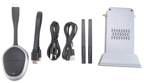 Guvkeug 1Set Wireless Same Screen Device 4K VGA Converter Adapter Support 2.4/5GHz Network Extender