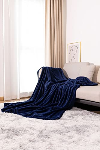 Manta Azul Marino Cubre Sofa Mantas para Cama De Franela,Cobijas De Invierno Extra Suave,Manta Polar,Mantas para Sofa,Plaid Sofa（180X200Cm）