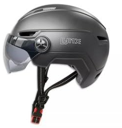 Lynx Mopedhelm NTA 8776 mit Visier matt schwarz Größe S/M | | Helmen | | Kunststoff | geeignet für Fahrrad, Mofa, Roller