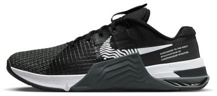 Nike Metcon 8 - Zapatillas Deportivas para Hombre, Negro Gris Humo Oscuro Gris Humo Blanco, 40 EU