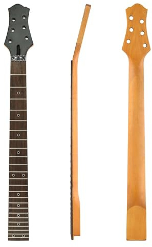LVYUDS Matt 24 Bünde 25.6 Zoll E-Gitarrenhals, Ahorn LP Gitarrenhals Palisander Griffbrett Verriegelung Kissen, für Gitarre Enthusiasten