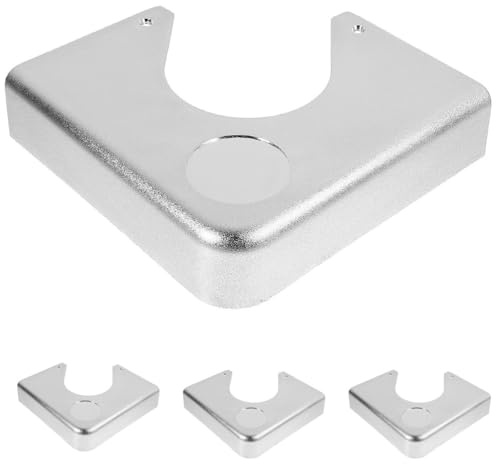 OSOLADY Pool Table Pocket Replacement Metal Corner Guard Plate Silver Resin Hard Glue Table Metal Corner Corner Accessory