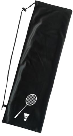 Badmintonschläger-Tasche, wiederverwendbare Schlägertasche, weiche Tasche für Badmintonschläger mit Kordelzug, leichte Tasche für Badmintonspieler