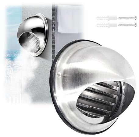 Griglia Di Ventilazione Rotonda Da 150 Mm, Griglia Di Ventilazione A Sfera In Acciaio Inox 201, Cappa Di Scarico E Di Ventilazione, Protezione Dalle Intemperie(180mm/7.09in)