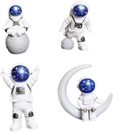 Alipis Mini Astronaut Statue Space Man Figurine Toy Decor for Desk Car Interior