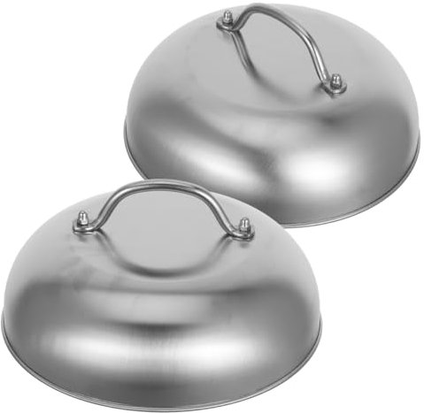KITANDOVE 2piezas Tapa Inoxidable Para Sartenes y Tapa De Resistente Diseño Elegante y Para Utensilios De Cocina Para Sellar y Cocinar Perfección