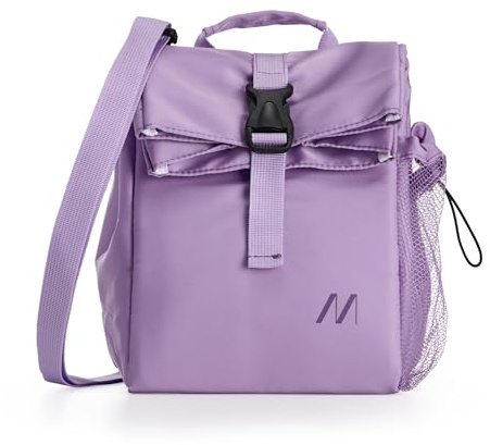 Muitomas, Borsa Termica Efficiente con Tasca Esterna, Materiale Resistente, Capacità di 15 L, Colore Lilla