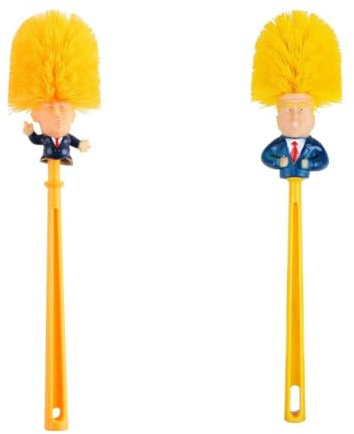 2 Stück Klobürste mit Halter, Lustig Toilettenbürste, WC Bürsten, WC Bürstengarnitur, Reiniger Reinigungsbürste, Toilettenbürsten, Toilet Brush für Badezimmer und öffentliche Toiletten, 36 cm (2PC)