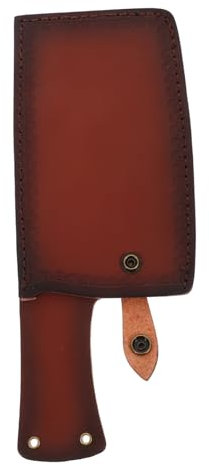 Healifty Cubierta Protectora para Cuchillos de Cocina, Funda de Plástico Marrón, Ligera y Portátil para Proteger Hojas y Dedos Durante el Corte