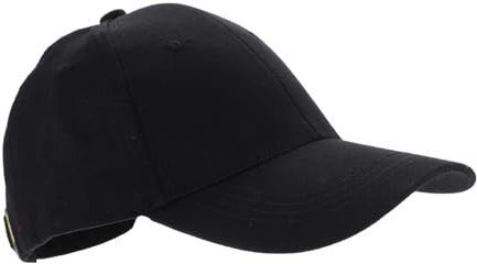 SOPOTUTU Casquette de Baseball Unisexe Noire en Tissu Protection UV Pression Travail Maison