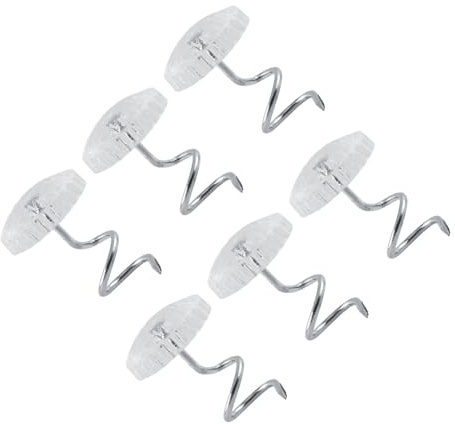 Xiuganpo Perni Girevoli per Tappezzeria, Fai da Te, Riparazione di Pannelli di Soffitto Cadenti, Trasparenti, Rotondi, Fai da Te e Coperture Antiscivolo, 30/50 Pezzi (50 pezzi)