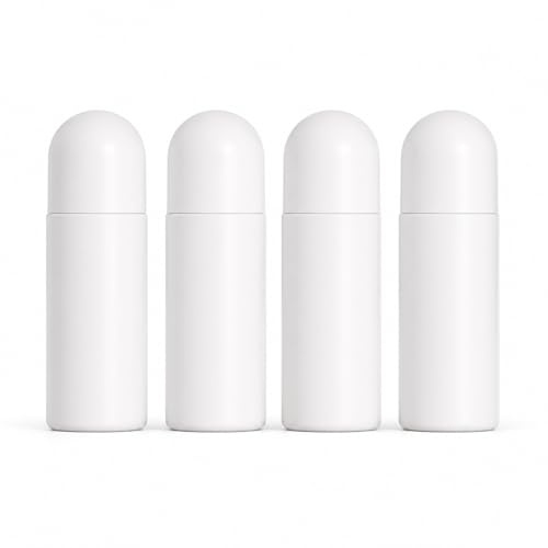 4 Stück Roll On Flasche Leer, Deoroller Zum Befüllen, Kunststoff