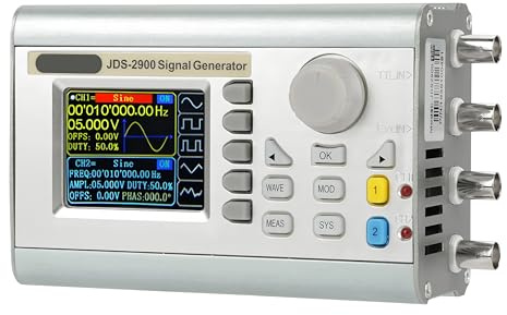 JDS2900 15/30/40/50/60MHZ 14bits 266MSa/s Generador de señal de múltiples funciones, contador de barrido, medidor de frecuencia DDS de doble canal (JDS2900-50M)