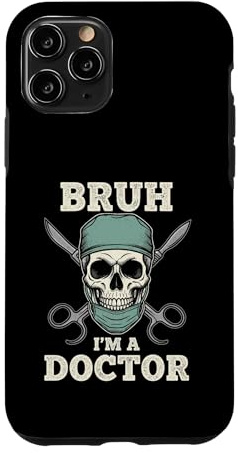 Bruh Doctor Skull Surgeon Scalpel Case for iPhone 11 Pro