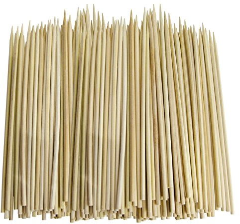 100 x SKEWERS IN BAMBOO (CARDED) Size 250mm