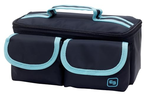 ELITE BAGS EB ROW'S blau | Kleine Labortasche | speziell zur Blutentnahme bei Hausbesuchen | Pflegepersonal | Arzt | Krankenschwester