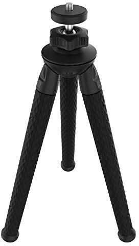 SABRENT Trípode Flexible Universal para Montaje en trípode estándar (Adaptador de Montaje GoPro Incluido) (TP-FLTP) | Con Rótula para Montaje de Trípode Estándar (TP-FLTP-Vi) (TP-FLTP)