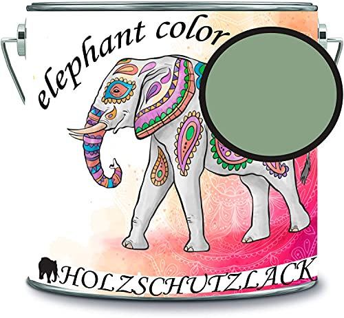 Vernice protettiva per legno per legno, resistente alle intemperie, protezione a lungo termine dagli agenti atmosferici, colore protettivo per legno RAL 6021, verde pallido // elephant color