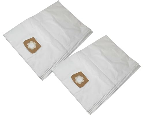 vhbw 10x sacchetto compatibile con Kärcher NT 48/1 TE, NT 48/1 TE Professional aspirapolvere - volume di 30L 43,5cm x 32cm Bianco