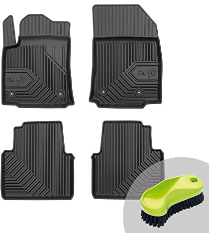 FROGUM No.77 Gummimatten Ganzjahresset von Auto Fußmatten Autofussmatten für Citroën C3 Aircross ab 2017 | Langlebiges TPE Material