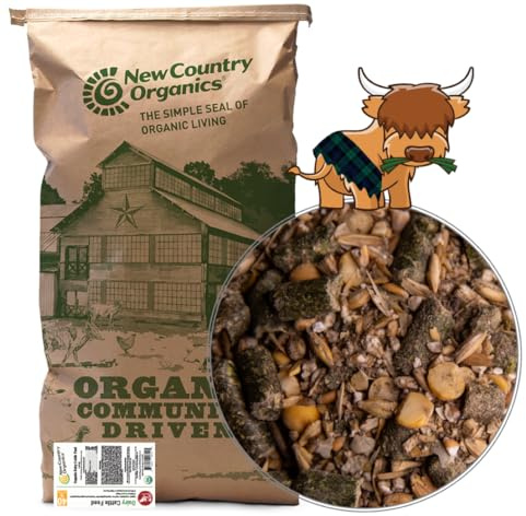 New Country Organics | Cattle Feed for Dairy Cattle | Soy-Free & Corn-Free | 16% Protein | Certified Organic and Non-GMO | 40 lbs