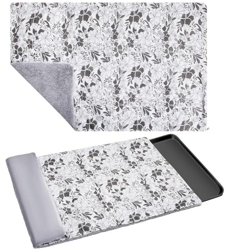 VitalCozy Hundekäfig-Pfannenabdeckung, Hundebett-Abdeckung, waschbar, Hundekäfig-Auskleidung für Haustiere, Hundekäfig-Tablett, nur Pfannenabdeckung, passend für 107,7 x 71,1 cm (Hanfblume)