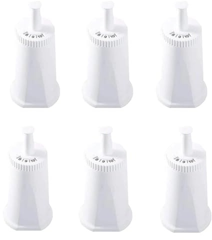Replacement Water Filter for Breville Sage Oracle Touch,Barista,Claro Swiss,BES008,Bes920,BES878,BES880,BES980,BES990 Espresso Coffee Machine,Part #BES008WHT0NUC1-6 Pack