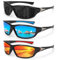 Hifot Sonnenbrille Sportbrille Fahrradbrille 3 Stück, Sonnenbrille Herren Polarisiert, Sonnen Brille Laufbrille zum Radfahren Angeln Fahren