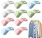 Ganci Appendiabiti Salvaspazio - 10 Pezzi Ganci Appendiabiti Salvaspazio, Ganci Appendiabiti Salvaspazio, Ganci Connettori Per Armadio, Ganci A Cascata Ganci Organizzatore Salvaspazio Per Armadio