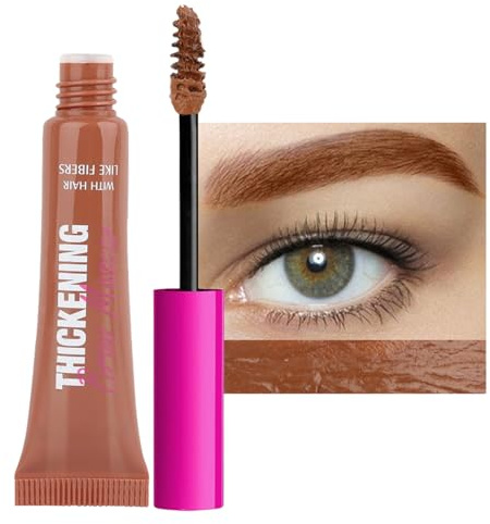 Eyebrow Gel, Brow Gel with Waterproof Formula Long-Wear, Volumizing, Buildable, Creamy Gel Formula for Brow Colour and Structure Non-Sticky, Smudge-Proof Instant Brow Styler (03#Auburn)