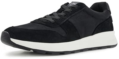 TOMS Herr Trvl Lite retro sneakers, vattenavvisande svart mocka/vintage twill, 11 UK, Vattenavvisande svart mocka vintage twill, 45 EU