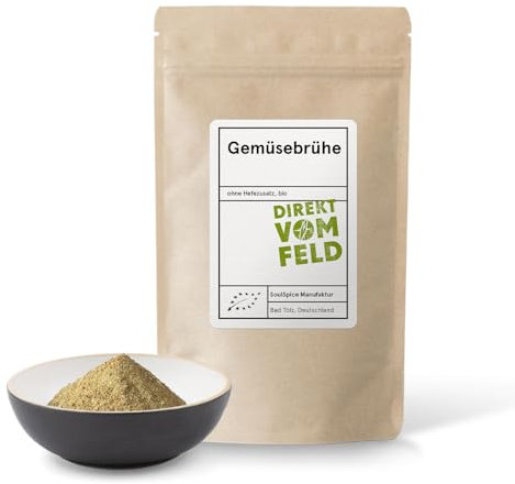Direkt vom Feld® Gemüsebrühe | Dein natürlicher Geschmacksverstärker | BIO, gemahlen | 250g Nachfüllpack