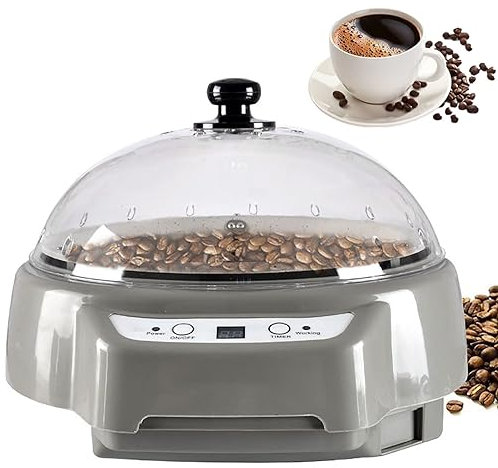 300G Home Coffee Roaster Machine, with 0-60Min Timing Function, Electric Coffee Bean Roaster, Automatic Temperature Control, for A Variety of Baking,C