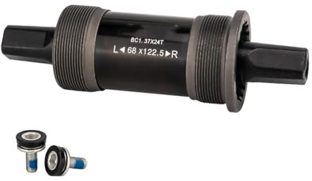 HOUSON Fahrrad Innenlager, Fahrrad Tretlager 68MM Vierkant BSA Quadratisches Tretlagergehäuse Tretlagerachsen für Fahrrad 122.5mm