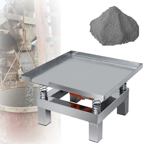 ylpddmm Beton-Rütteltisch,3000 U/min Beton-Flachplatten-Vibrationsmaschine, für Entfernen Von Blasen, Schütteln des Niederschlags & Schütteln des Nassen Pulvers,35 * 35cm