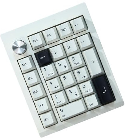 PLCPDM Pavé Numérique Mécanique sans Fil GMK26 3Modes avec Rétroéclairage Améliore Le Jeu Productivité Clavier Numérique