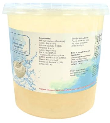 Boba Formosa Yoghurt Flavoured Popping Balls (3.4kg) | Authentic Boba Pearls for Bubble Tea, Drinks & Dessert Toppings | 100% Direct from Taiwan