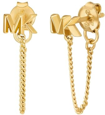 Michael Kors Damenohrringe aus vergoldetem Halbedelstein mit Stecker