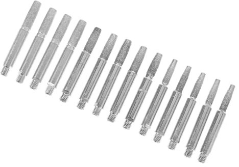 Ciieeo 12pcs Chainsaw Sharpening Attachment Chainsaw Grinding Stones Diamond Burr File Grinding Head